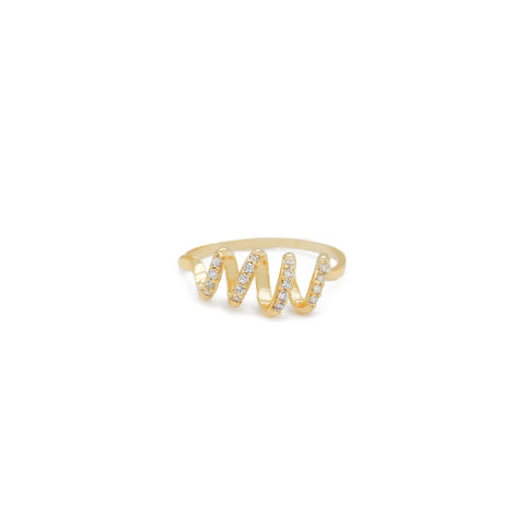 14k Bright Serpentine Elegance Ring