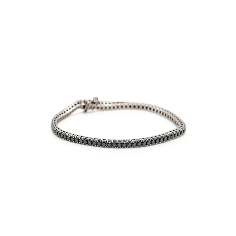 14k Black Diamond Tennis Bracelet