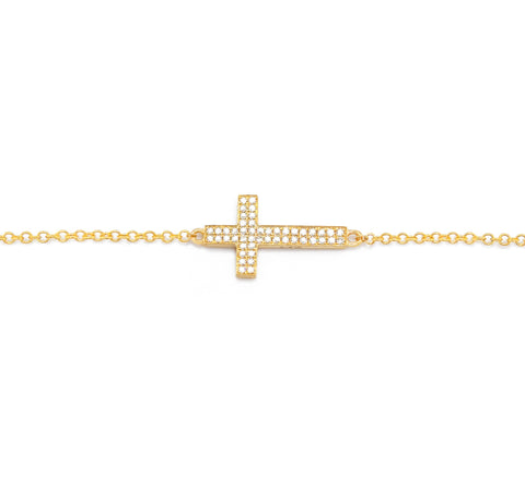 Cross Diamond Bracelet