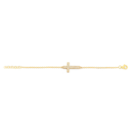 Cross Diamond Bracelet