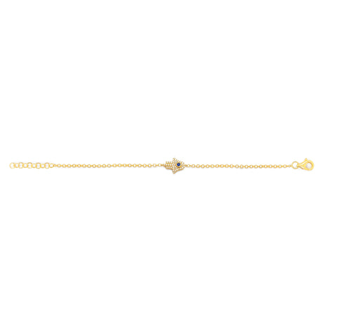 Hamsa Diamond Bracelet