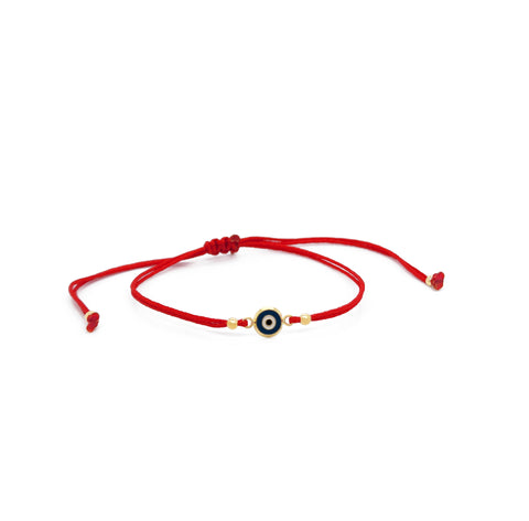 14k Enamel Round Eyes Bracelet