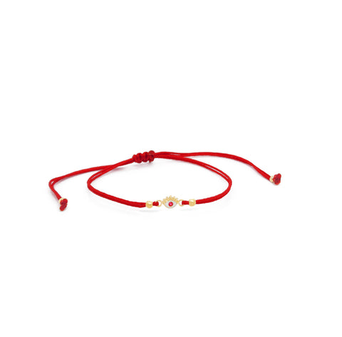 14k Lucky Eyes CZ Bracelet