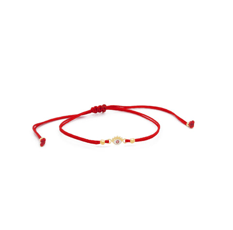 14k Lucky Eyes CZ Bracelet