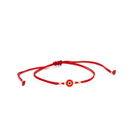 14k Enamel Round Eyes Bracelet