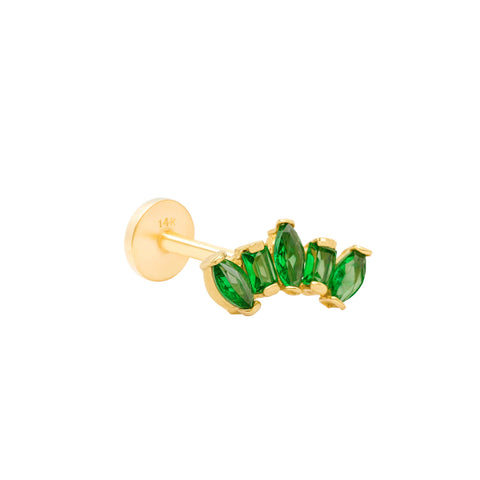 14K Fan Marquise Piercing