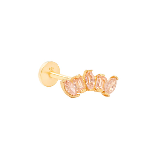 14K Fan Marquise Piercing