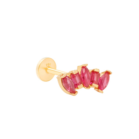 14K Fan Marquise Piercing