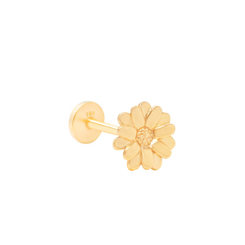 14K Hibiscus Flower Piercing