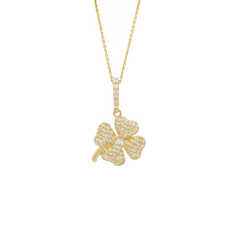 14k Bright Clover Necklace