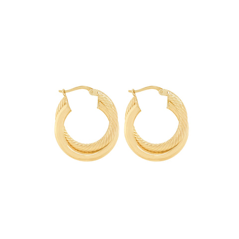 14k Modern and Classic Hoop