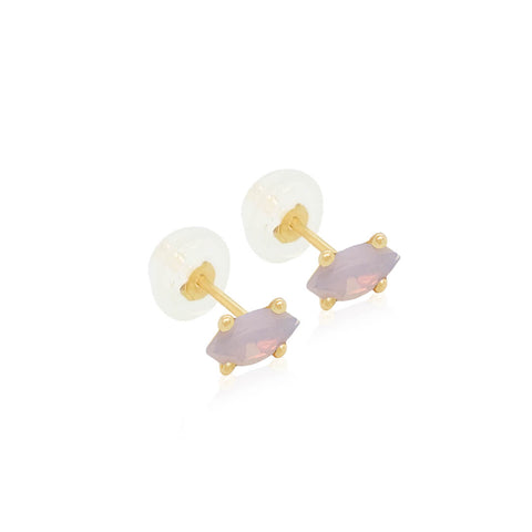 14k Marquise Small CZ Earrings