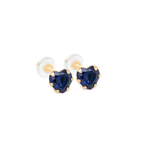 Cute Heart CZ Earrings