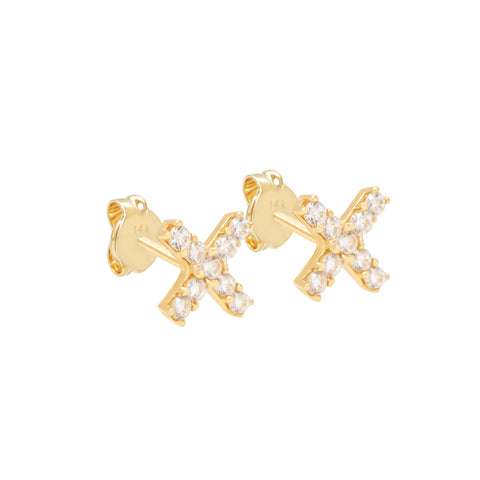 14K X Love earrings