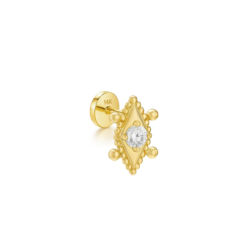 14K “Solstice Zirconia” CZ – Cartilage Piercing