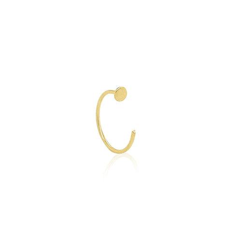 14K Open Nose Hoop Ring