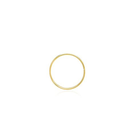 14k Nose Hoop Thin 8mm