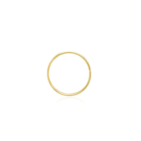 14k Nose Hoop Thin 10mm