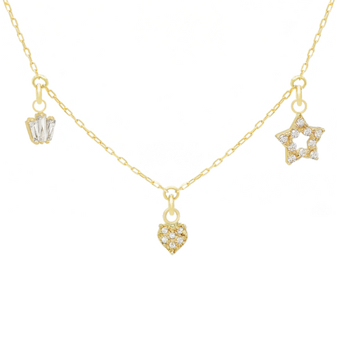 14k Customize Necklace - Mix & Match Charms - Customer's Product with price 253.00 ID JaPz_EAfqLrt5ikk2wOY_oFd