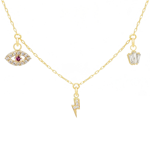 14k Customize Necklace - Mix & Match Charms - Customer's Product with price 263.00 ID U5xLb1aVq1T93QEVTUJzRpWH