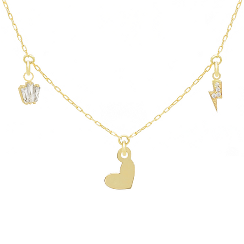 14k Customize Necklace - Mix & Match Charms - Customer's Product with price 241.00 ID PcKmOPxVn_idF8VQIBvTXk_D