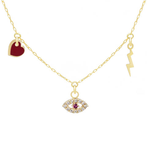 14k Customize Necklace - Mix & Match Charms - Customer's Product with price 229.00 ID Lw25yypKAGOwEkoAcZlp0Axq