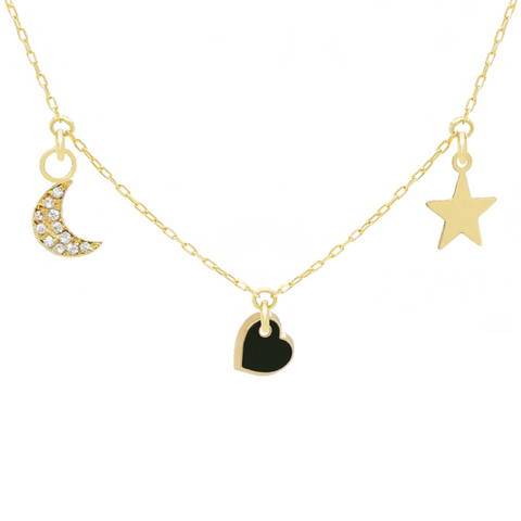 14k Customize Necklace - Mix & Match Charms - Customer's Product with price 229.00 ID rdHDi3RjE9iPnuh6Btenqico
