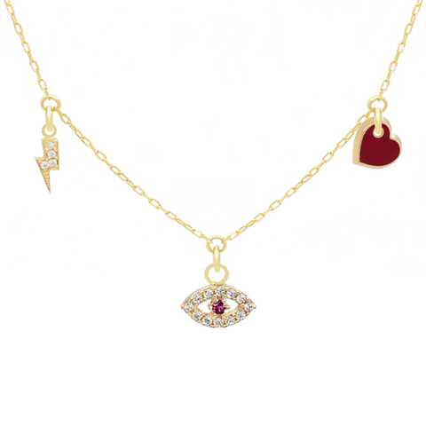14k Customize Necklace - Mix & Match Charms - Customer's Product with price 241.00 ID 1T2lYSQXVFtkDYuo1sqRpgmh