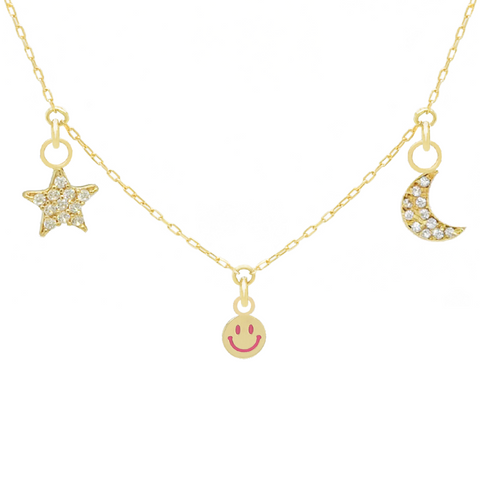 14k Customize Necklace - Mix & Match Charms - Customer's Product with price 251.00 ID _H4_-2O3UA3UrFWafGSQYgan
